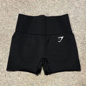 Gymshark Black Seamless High-Rise Bike Shorts